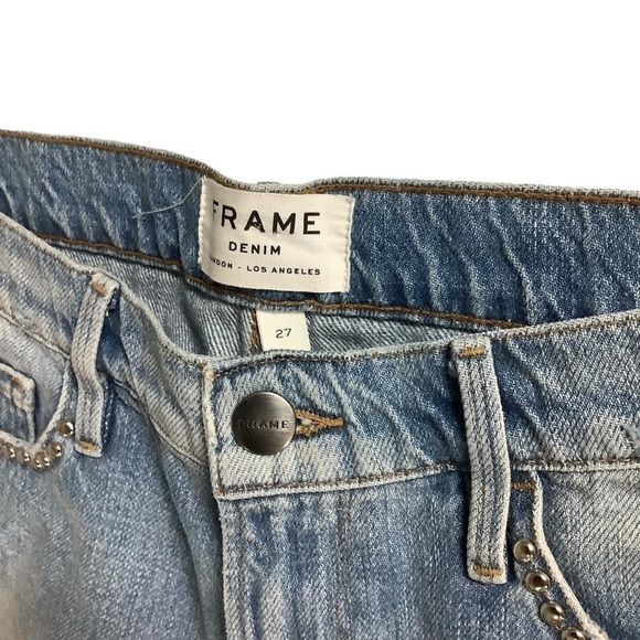 Frame Denim Le Studded Jean Shorts in Hester Size 27 - Picture 5 of 8